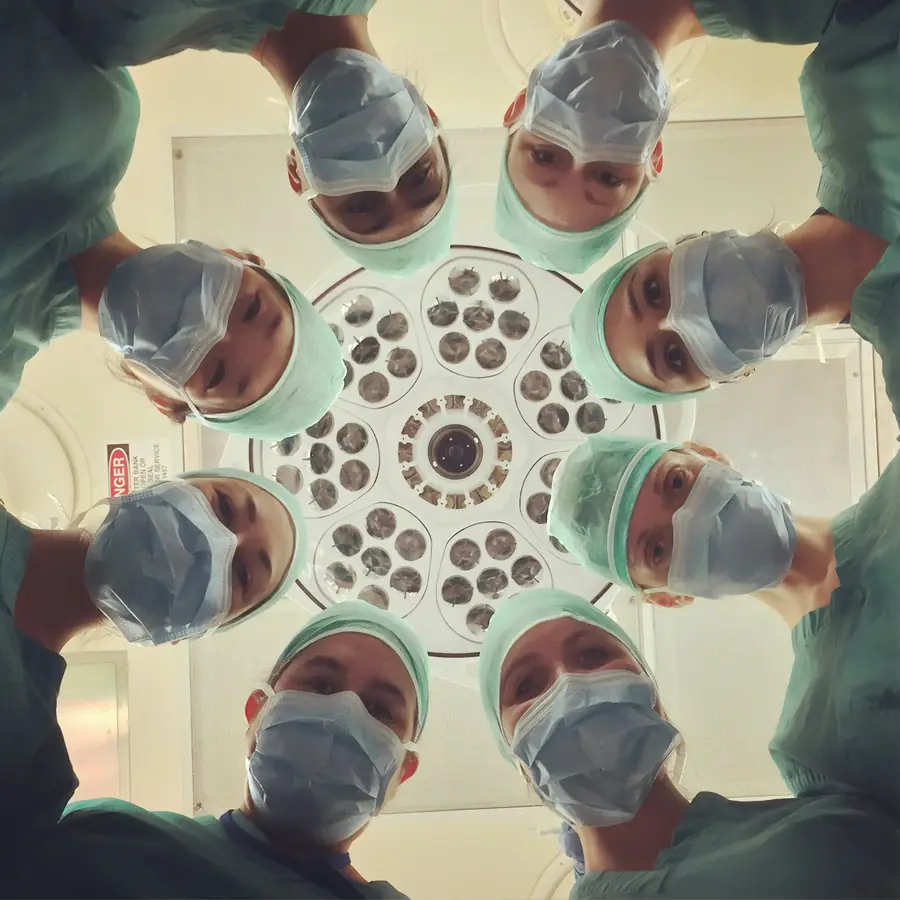 Surgical team in a hospital, representing healthcare IT and clinical systems
