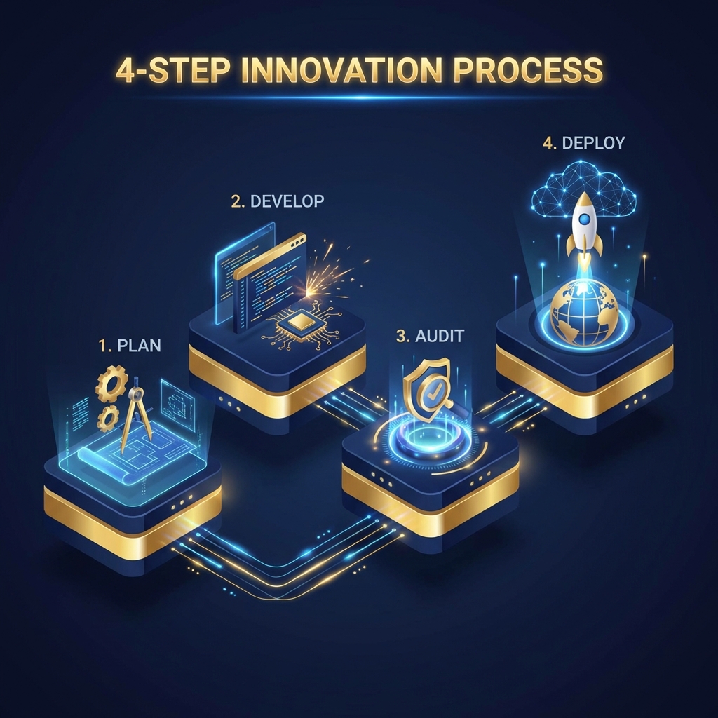 4-Step Process Diagram